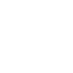 White speedometer icon on black background